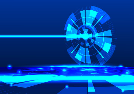 Abstract technology background. Futuristic interface. Vector illustration for your designのイラスト素材