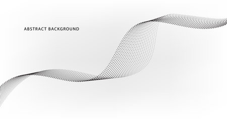 Elegant abstract white wave background with smooth flowing lines and minimalist design elements, ideal for modern presentation templates, technology concepts, and clean visualsのイラスト素材