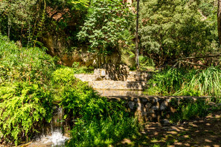 A spring with drinking water, a natural source to quench your thirst on a journeyの写真素材
