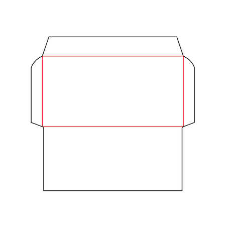 envelope DL size templateのイラスト素材