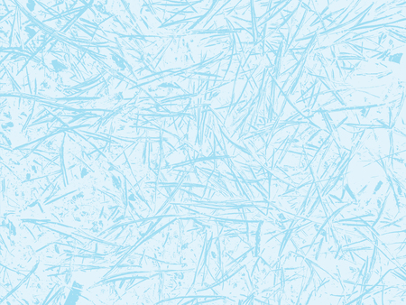 Winter frosted glass abstract background. Frozen window realistic texture. Snow backdrop. Vector illustration.のイラスト素材