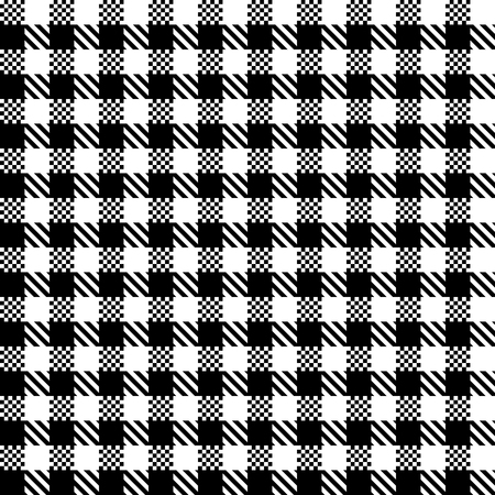 Checkered black and white tiles design illustrationのイラスト素材