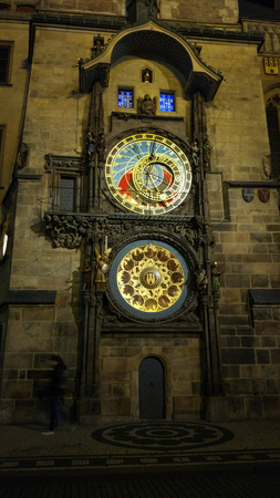 Prague Astronomical Clock (Prague Orloj, PraÅ¾skÃ½ orloj) in the facade of the Old Town Hall...