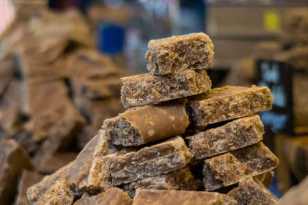 Fudge variety on sale in London's Borough Market, UKの写真素材
