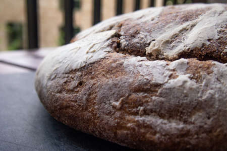 Fresh Bread on Outdoor Table-top Studio