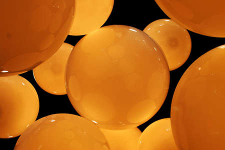 Abstract pattern of orange circlesの写真素材