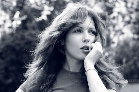 Beautiful teenage girlの写真素材