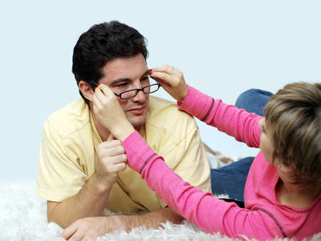 New eyeglassesの写真素材