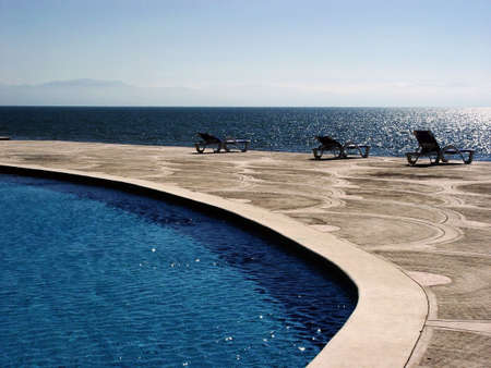 Tropical Pool by the ocean