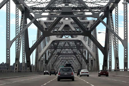 Cars on Bay Bridge, San Francisco, California