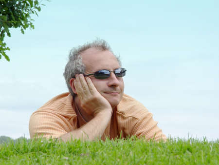 Contemplatingの写真素材