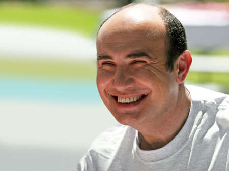 Happy mature man of Iranian heritageの写真素材