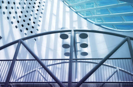 Architectural abstract - interior of a modern buildingの写真素材