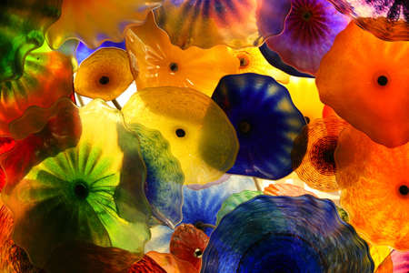 Abstract colorful background in a floral theme
