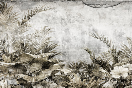 grunge wall, highly detailed textured background with space for your projectsの写真素材