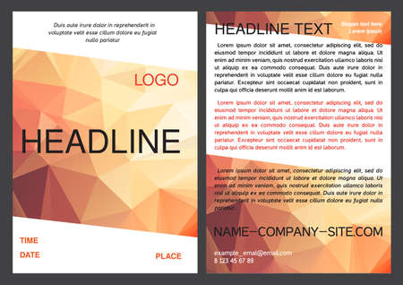 Brochure design template in vector, epsのイラスト素材