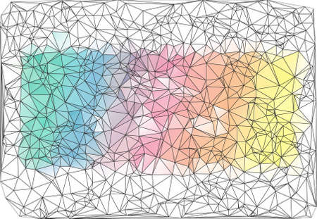 Abstract triangle (polygonal) background in vector, のイラスト素材