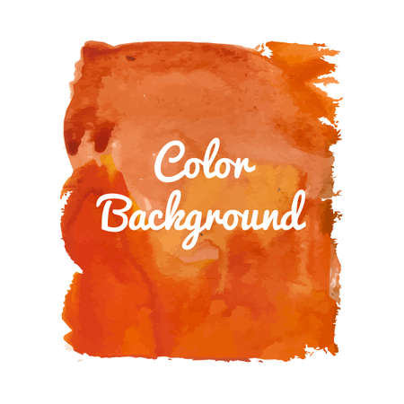 Bright abstract template with watercolor spot and splatter in vectorのイラスト素材