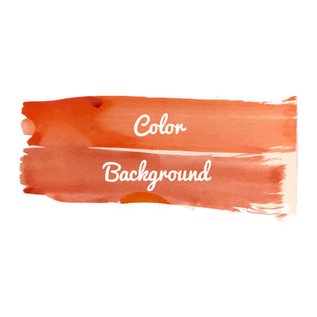 Bright abstract template with watercolor spot and splatter in vectorのイラスト素材