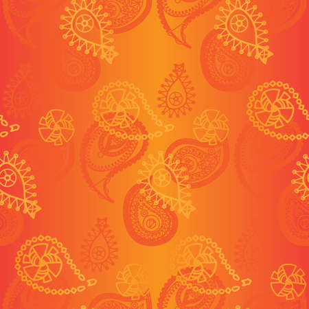 Seamless indian pattern and asian ornament. Vectorのイラスト素材
