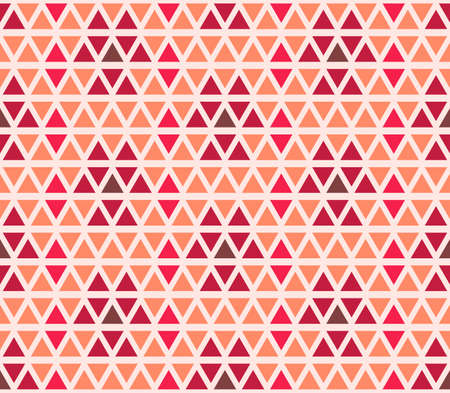 Seamless triangle geometric pattern. Retro ornament for textile and print. Vector