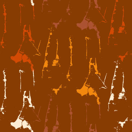 Grunge seamless texture pattern for print, fabric, wallpapers, clothes. Retro ornament by brush. Vectorのイラスト素材