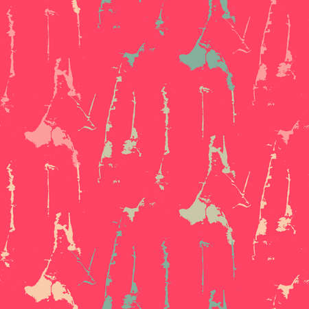 Grunge seamless texture pattern for print, fabric, wallpapers, clothes. Retro ornament by brush. Vectorのイラスト素材