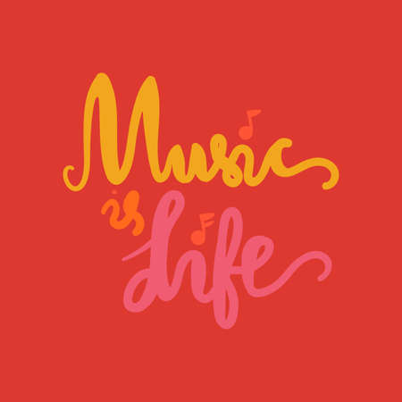 Vintage World Music Day Lettering for Banner and Badge. Sticker, Poster, Card Design Template. Vectorのイラスト素材