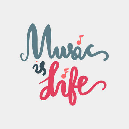 Vintage World Music Day Lettering for Banner and Badge. Sticker, Poster, Card Design Template. Vectorのイラスト素材