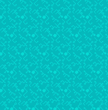 Computer Processor Chip Seamless Pattern for print, cloth, fabric and wrap. High tech wallpaper and background. Computer ornament. Innovation backdrop. Vectorのイラスト素材