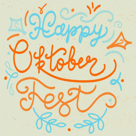 Happy Oktoberfest banner.のイラスト素材