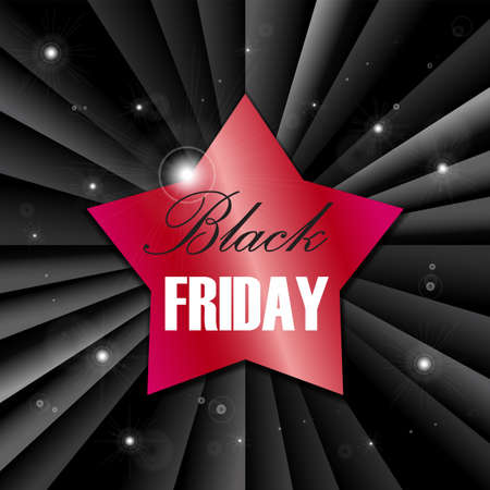 Black Friday Sale Trendy Bannerのイラスト素材