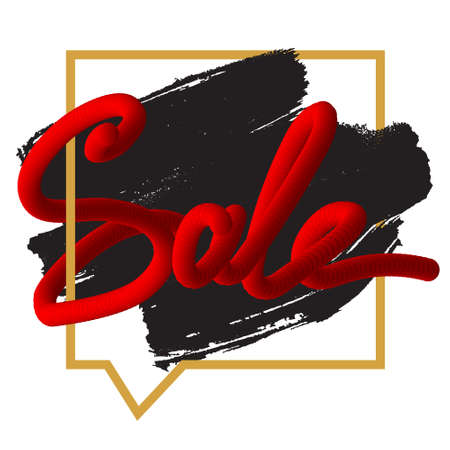 Black Friday Sale Trendy Banner. Shopping Promo. Vectorのイラスト素材