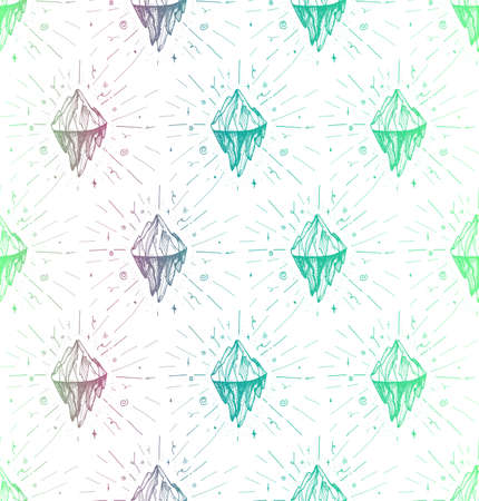 Mountain iceberg peakのイラスト素材