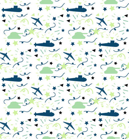 Background of the patriots day. Military ornament. Victory Day Seamless Pattern. Vectorのイラスト素材