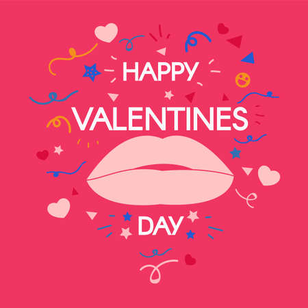 Nice Stylish Valentine Day Illustrationのイラスト素材