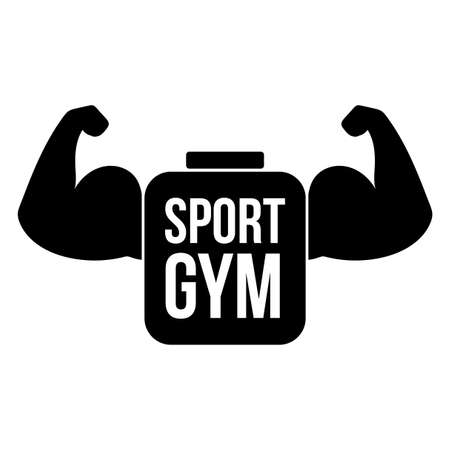 Sport gym vector logo conceptのイラスト素材
