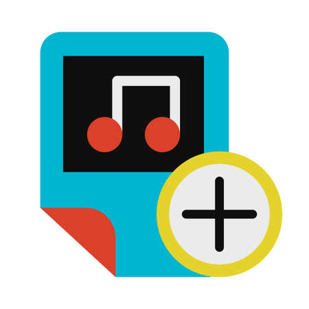 Audio files, music exchange glyph vector iconのイラスト素材
