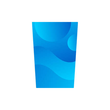 Glass for drinking water or milk drink icon vectorのイラスト素材