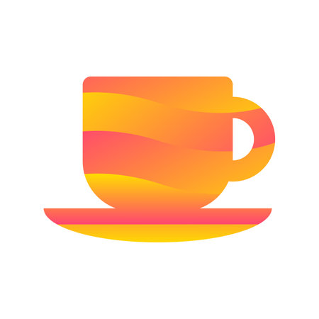 Cup for drinking hot energy drink icon vectorのイラスト素材