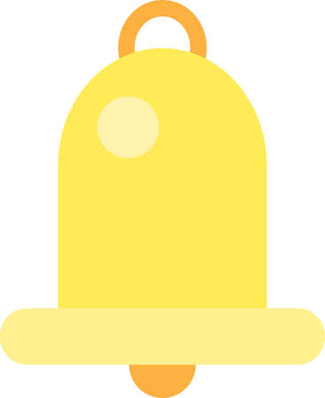 Xmas toy in bell form for decorate fir-tree vectorのイラスト素材
