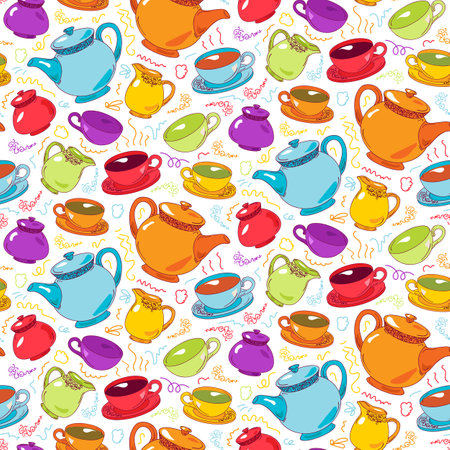 Management time occupation seamless pattern vector. Businessman managing business process, project deadline and startup developing and brainstorming. Task manager flat cartoon illustrationのイラスト素材
