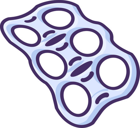 Element of plastic packaging of cans with beer and carbonated drinks. Flat icon in stroke, element for infographics design. Simple cartoon outline vector isolated on white backgroundのイラスト素材