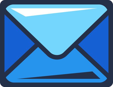 Closed sealed paper envelope. Business correspondence of employees. Receiving, sending electronic messages in office. Simple cartoon outline vector isolated on white backgroundのイラスト素材
