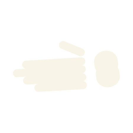 Festive Skeleton Hand flat icon. Holiday festive badge sticker. Decorative dead human hand element for scrap booking, greeting card, party invitation. Color vector isolated on white backgroundのイラスト素材