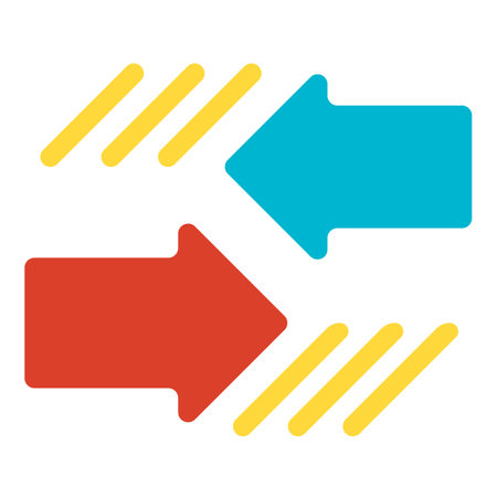 Mutually beneficial cooperation, counter business proposal. Counter arrows pointers, business...