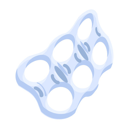 PVC nylon packaging of cans beer and drinks separation. Recycling of plastic production and packaging waste. Element for infographics design. Simple cartoon flat vector isolated on white backgroundのイラスト素材