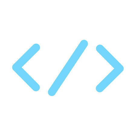 Quote character in programming. Mathematical sign angle brackets, abstract techno element for modern...