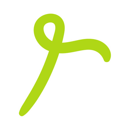 Abstract Cartoon Hand Drawn Vector Scribble Element. Bright minimalistic illustration for design of festive Spring banner. Cartoon vector element isolated on white backgroundのイラスト素材