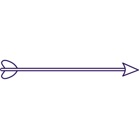 Archery outline icon. Colorful arrow for competition designのイラスト素材